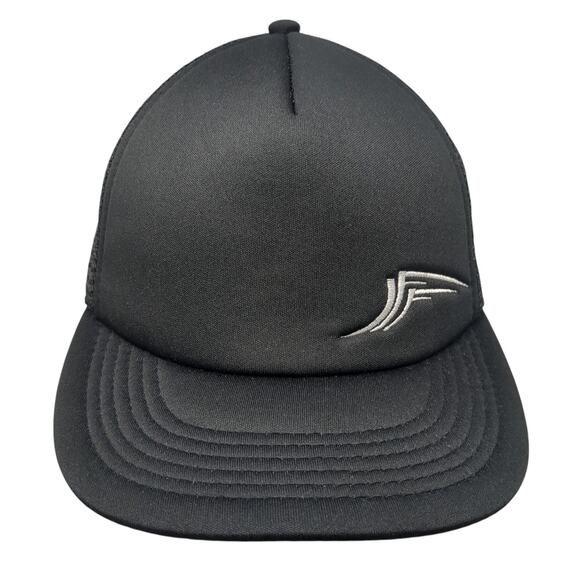 District Snapback Trucker Hat Black One Size Adjustable Embroidered Mesh Back - Picture 1 of 10